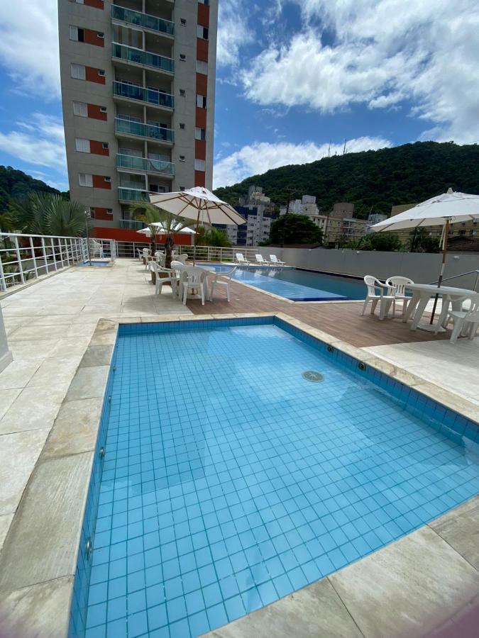 Appartement Apartamento Encantador Com Piscina à Guarujá Extérieur photo